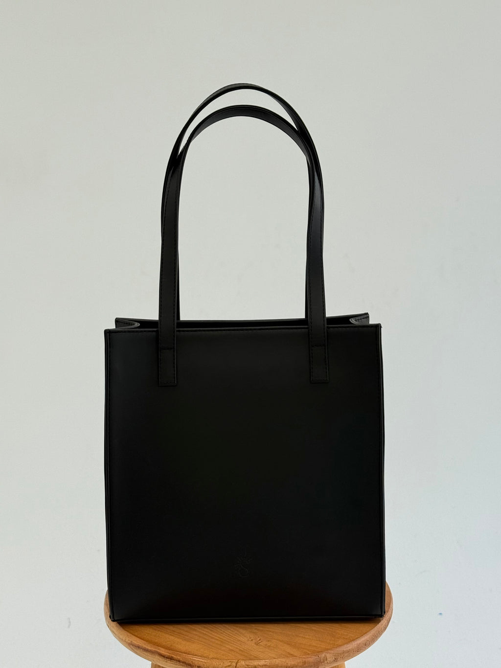 Black structured Leather Bag