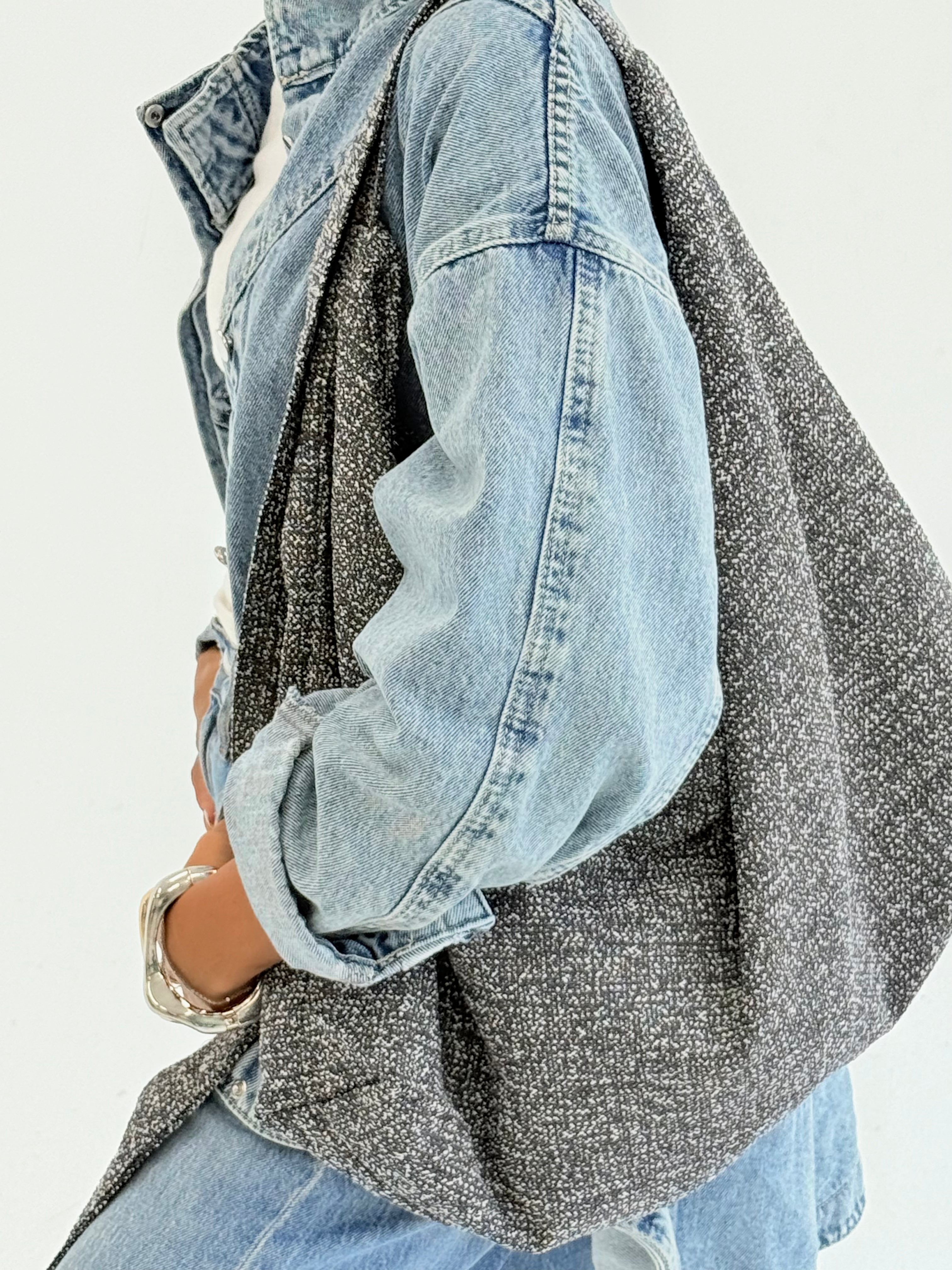 Gray hobo Bag