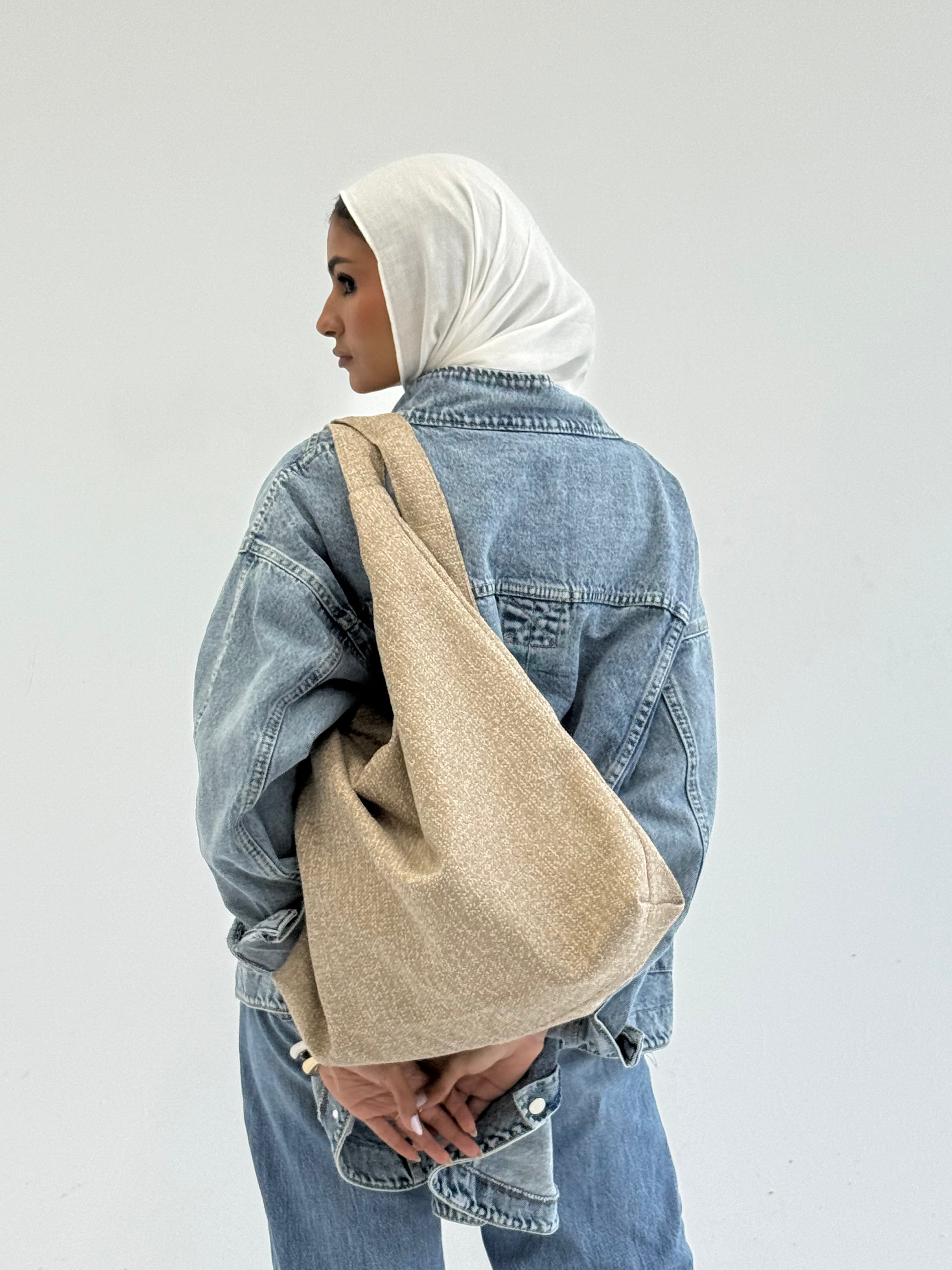 Linen hobo Bag